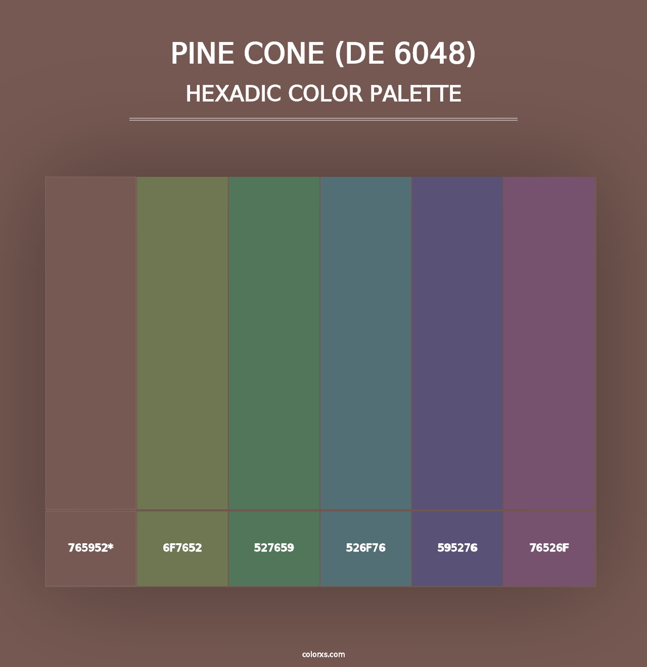 Pine Cone (DE 6048) - Hexadic Color Palette