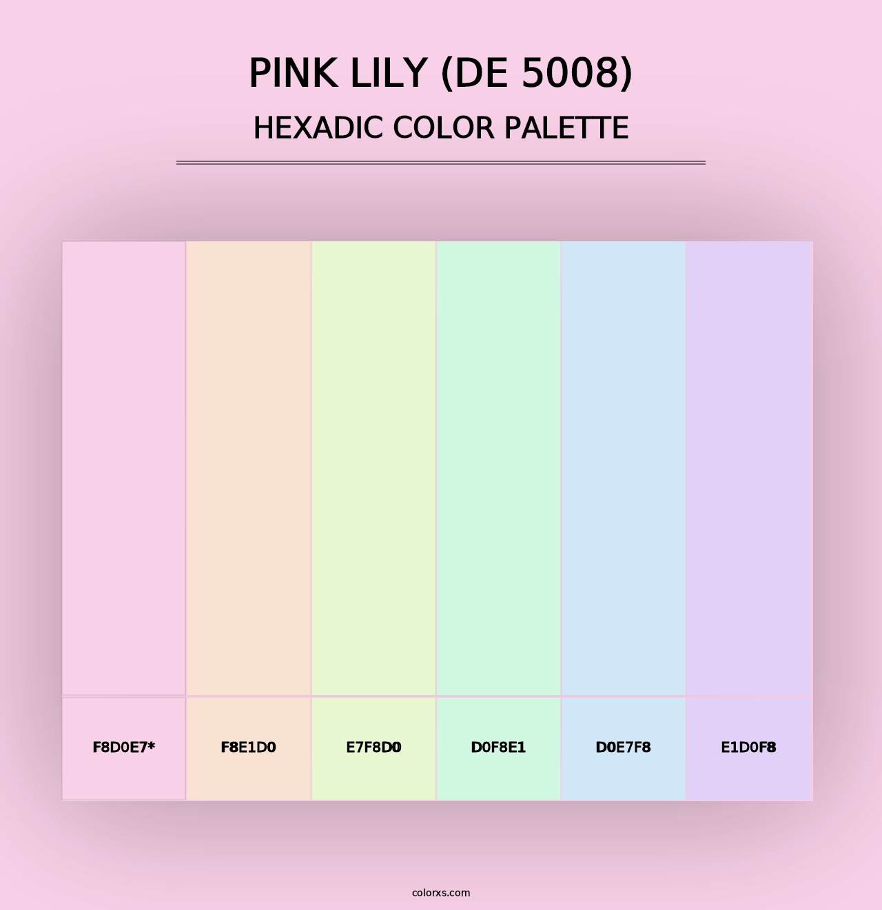 Pink Lily (DE 5008) - Hexadic Color Palette