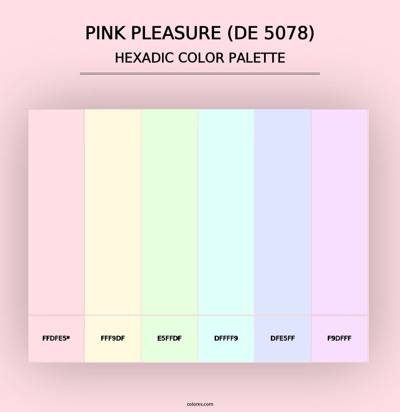 Pink Pleasure (DE 5078) - Hexadic Color Palette