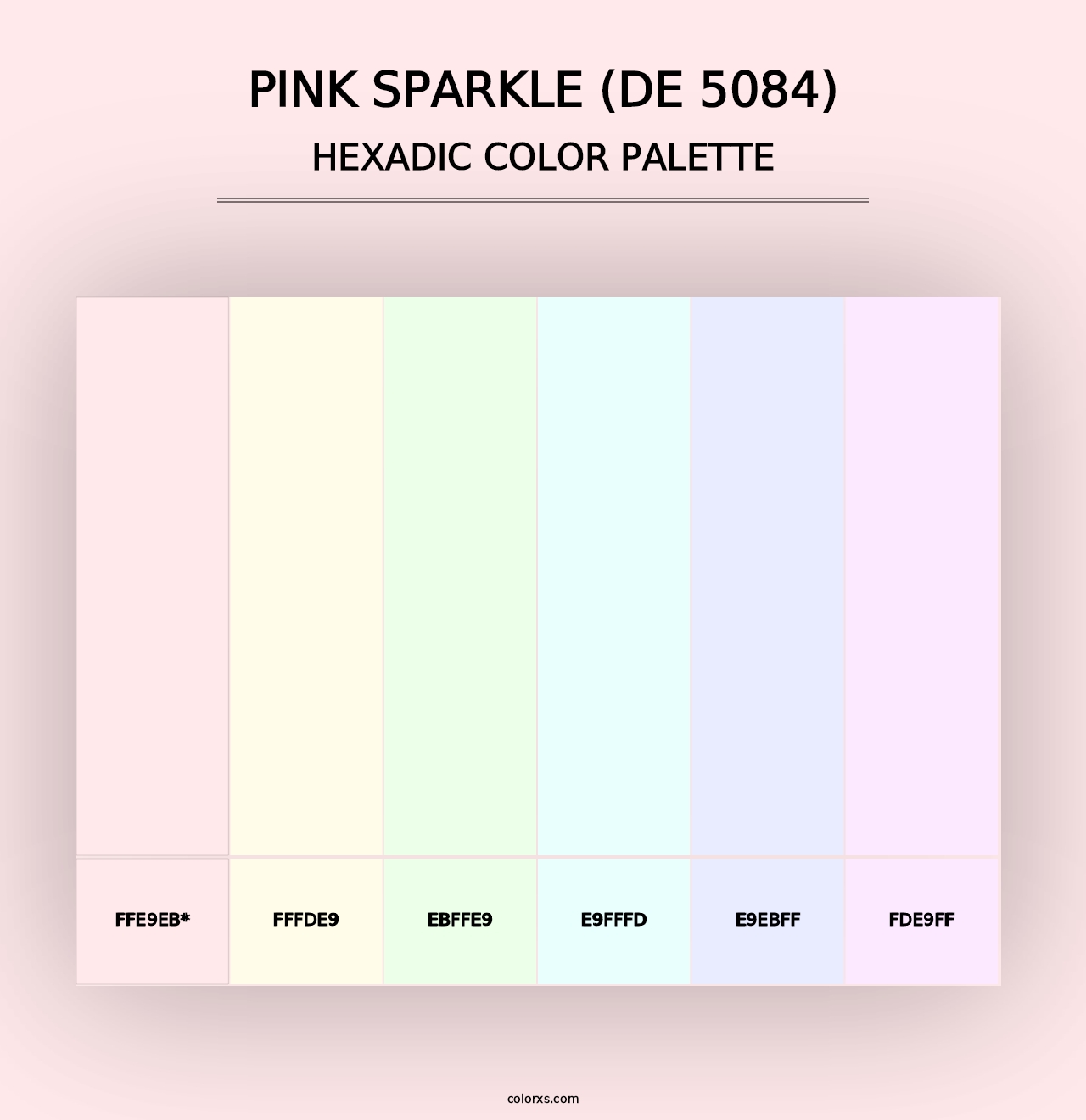 Pink Sparkle (DE 5084) - Hexadic Color Palette