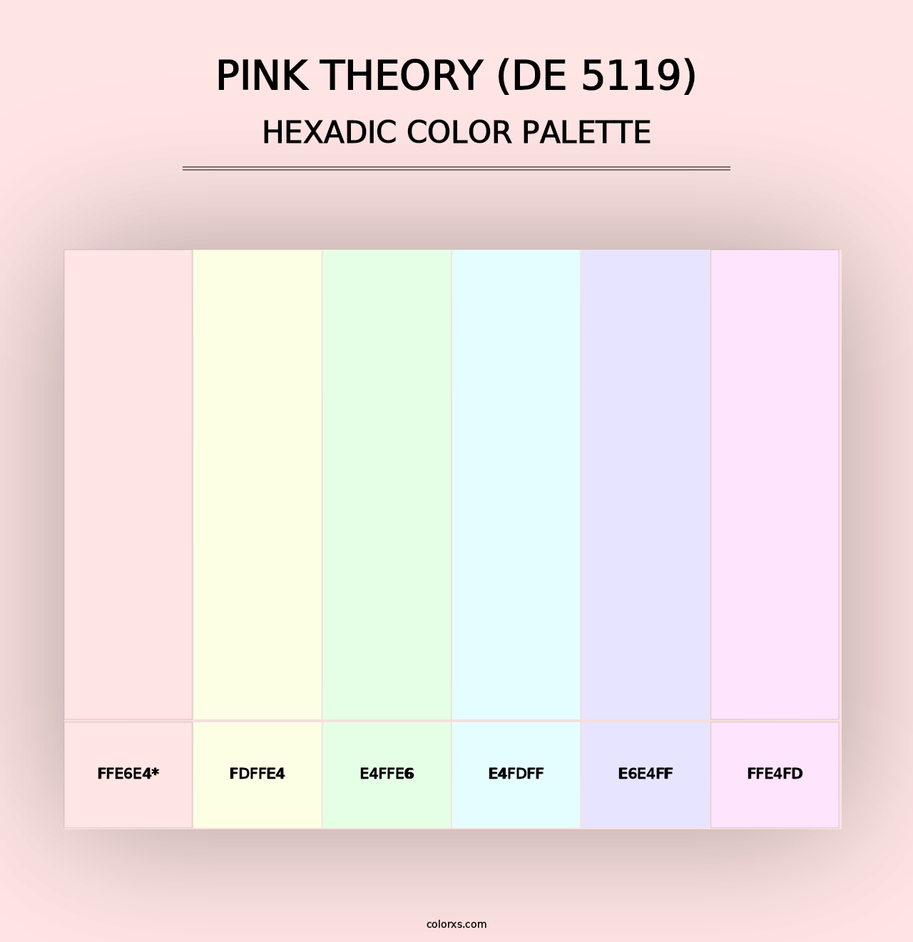 Pink Theory (DE 5119) - Hexadic Color Palette