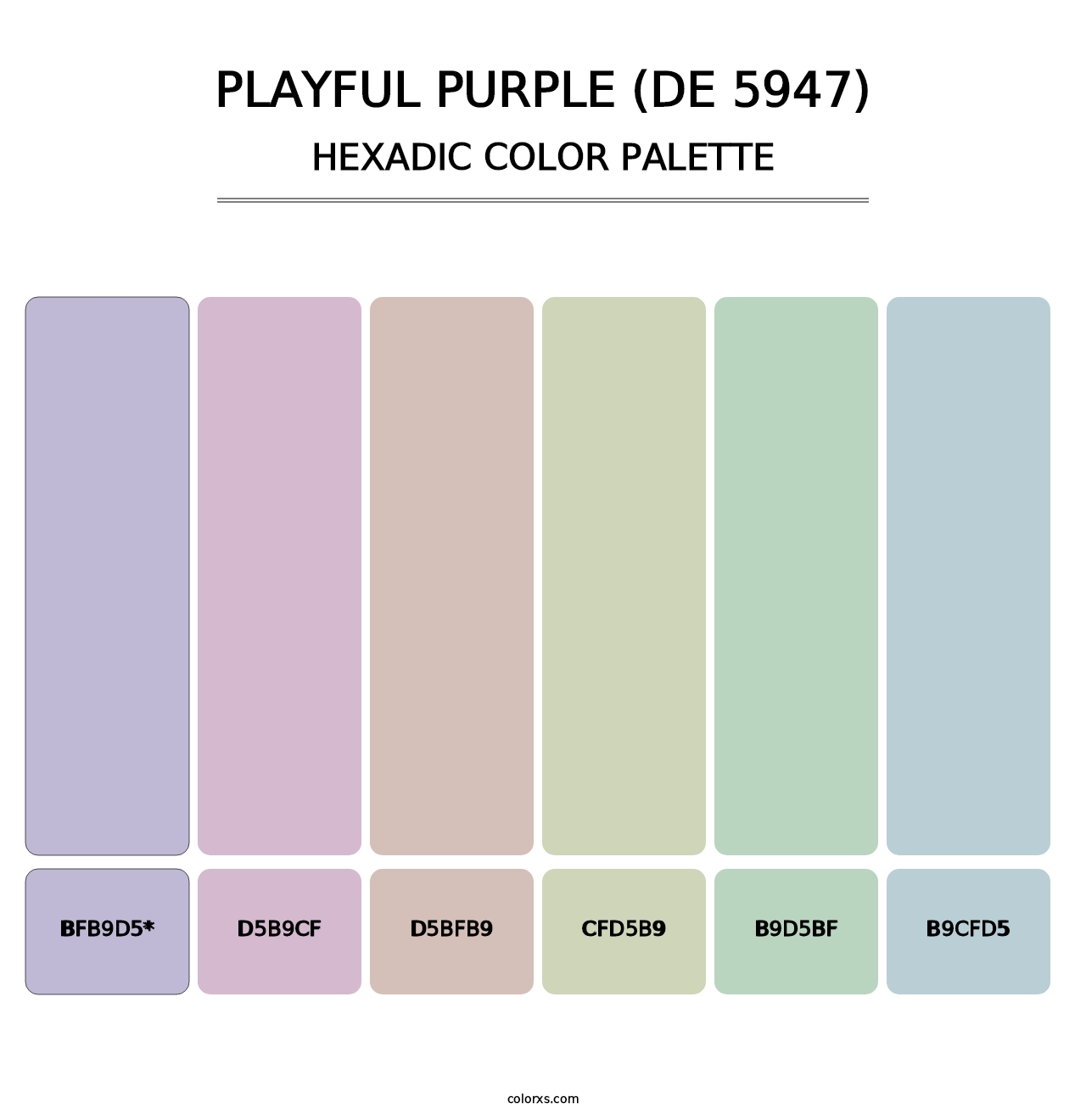 Playful Purple (DE 5947) - Hexadic Color Palette