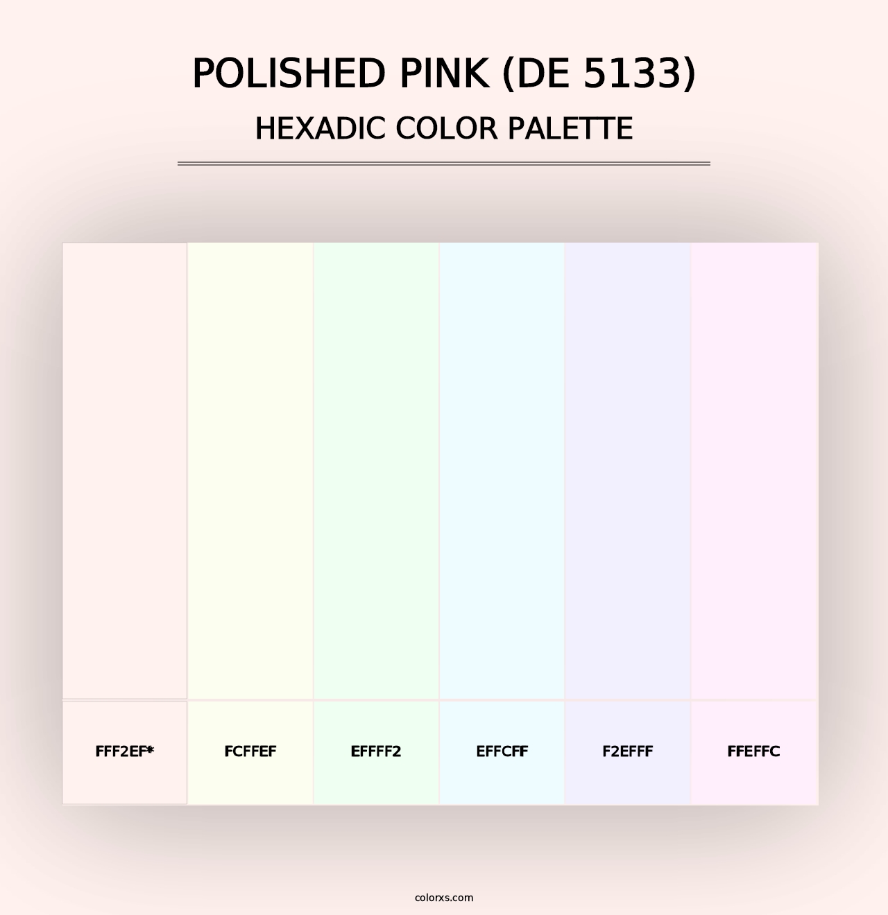 Polished Pink (DE 5133) - Hexadic Color Palette