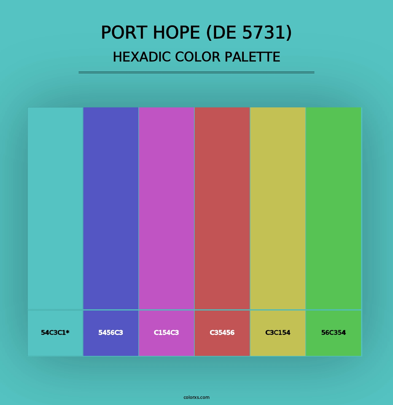 Port Hope (DE 5731) - Hexadic Color Palette