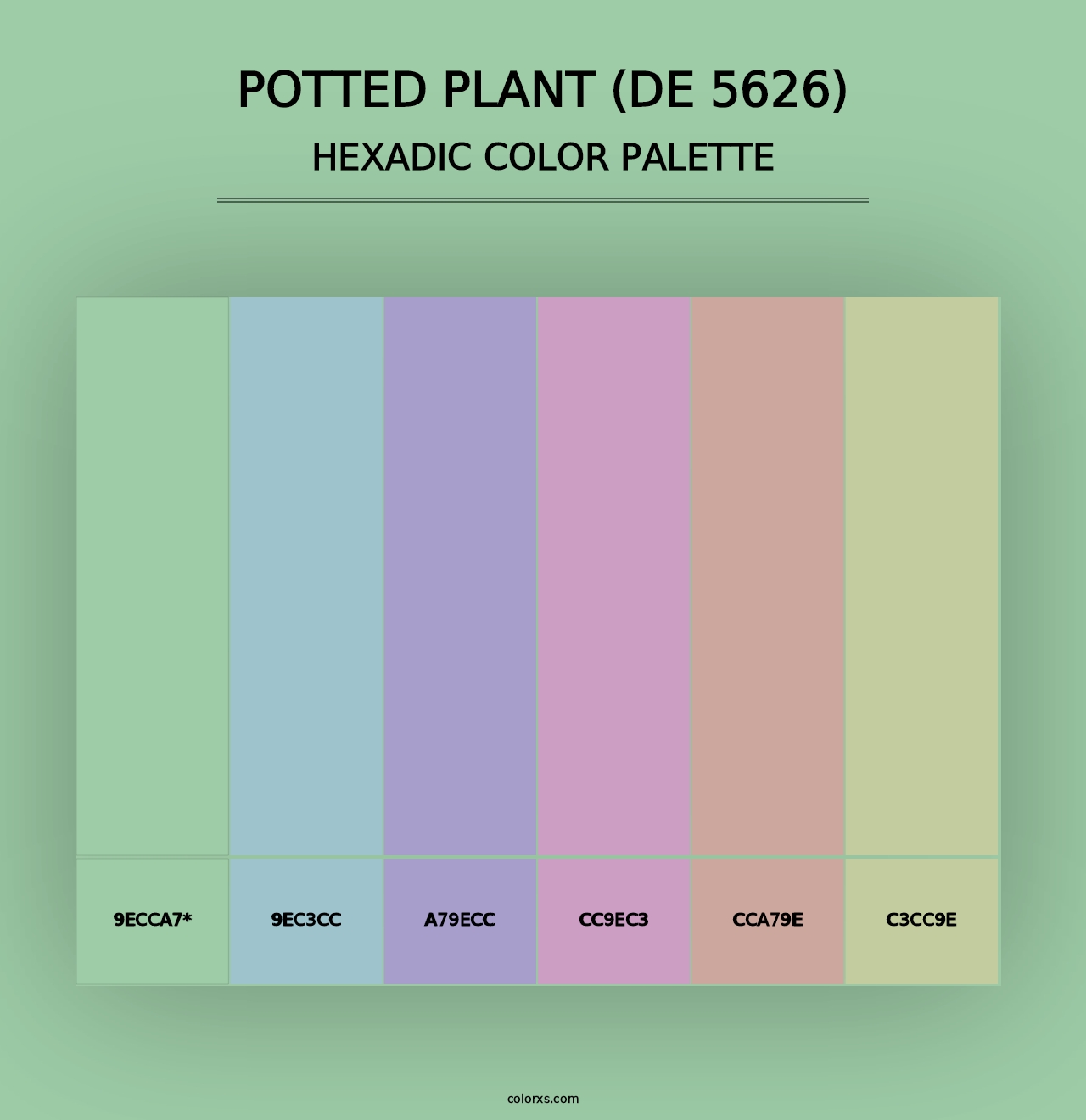 Potted Plant (DE 5626) - Hexadic Color Palette