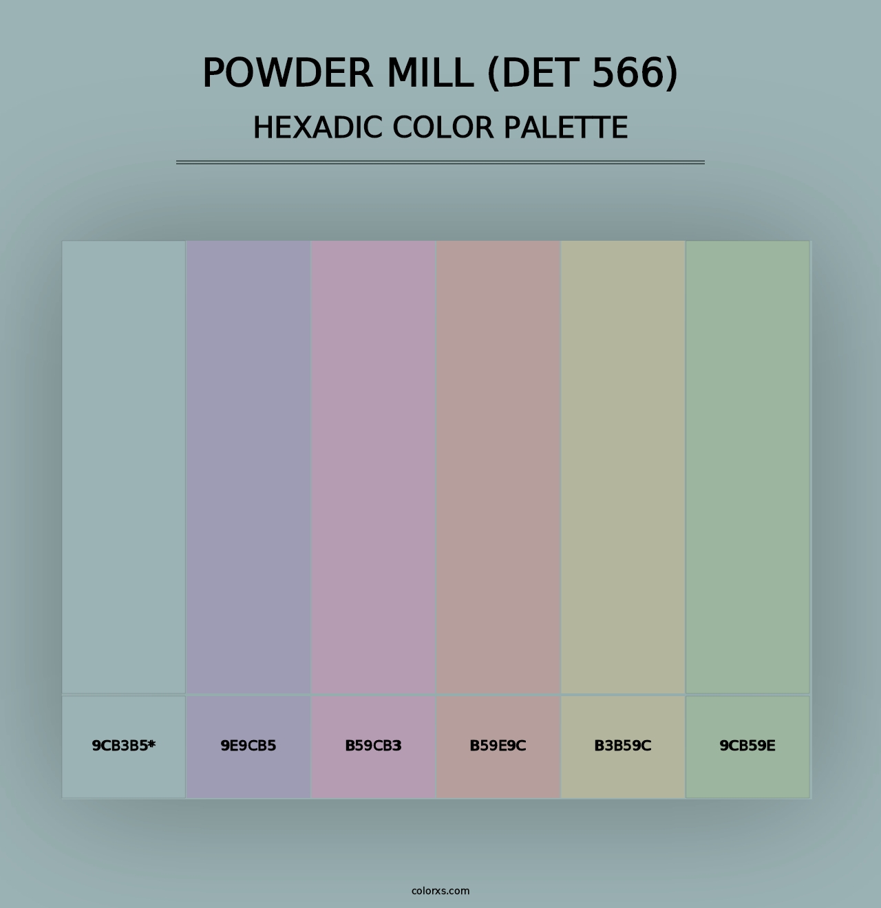 Powder Mill (DET 566) - Hexadic Color Palette