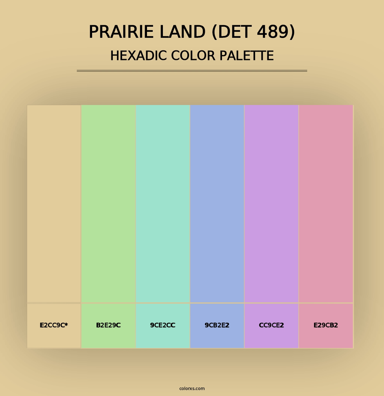 Prairie Land (DET 489) - Hexadic Color Palette