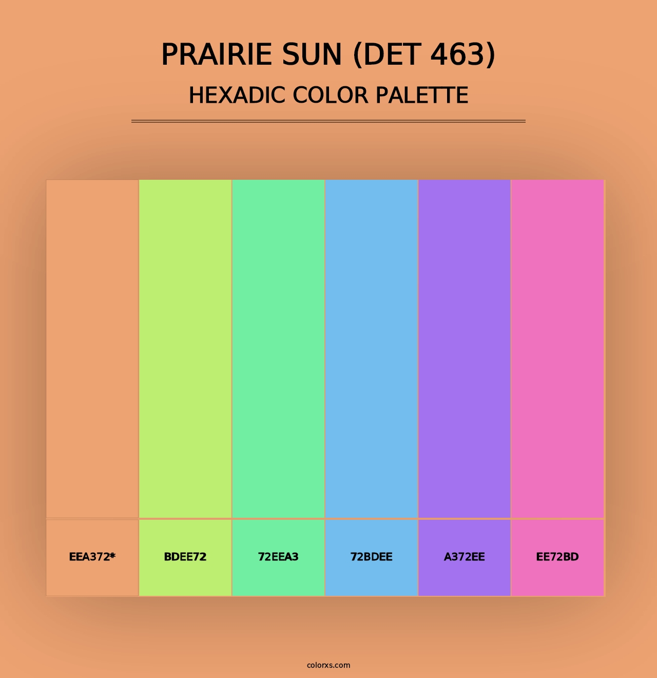 Prairie Sun (DET 463) - Hexadic Color Palette