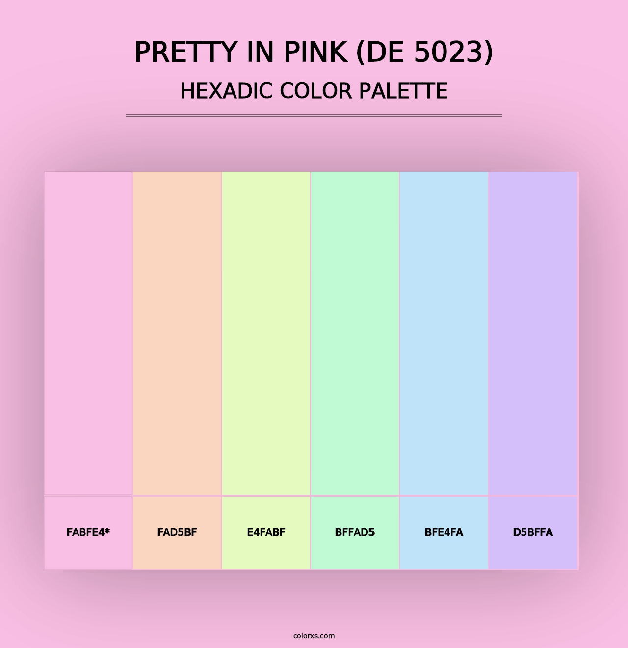 Pretty in Pink (DE 5023) - Hexadic Color Palette