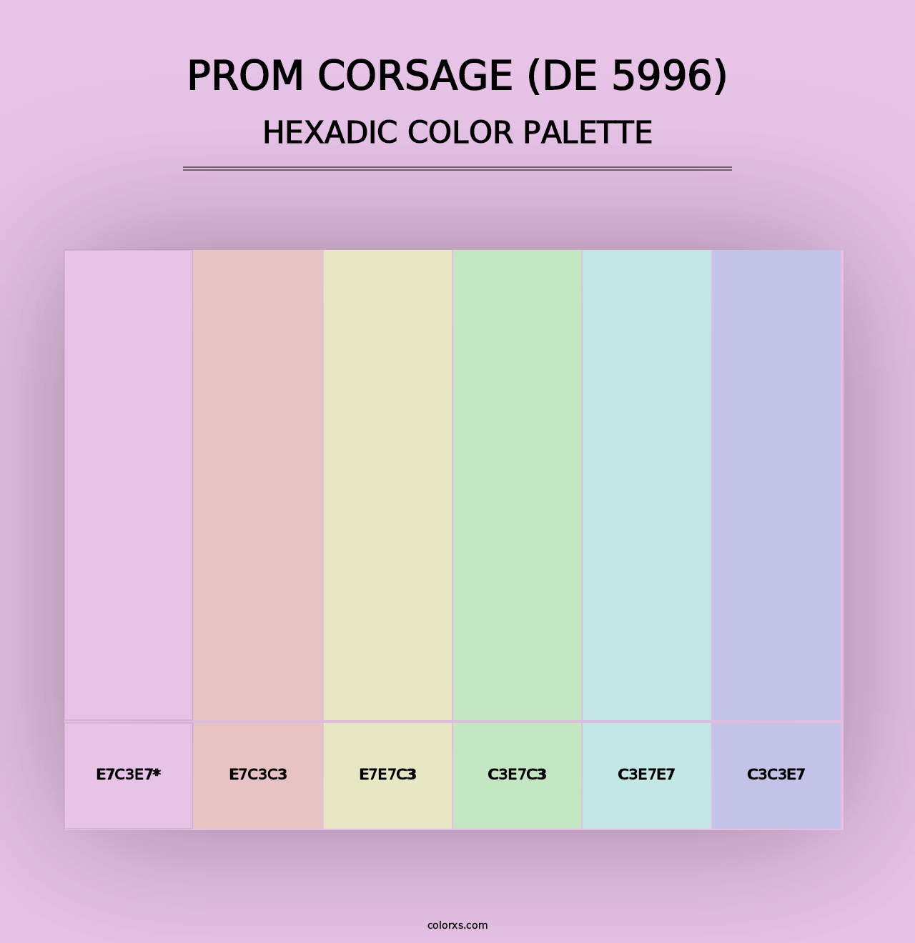 Prom Corsage (DE 5996) - Hexadic Color Palette