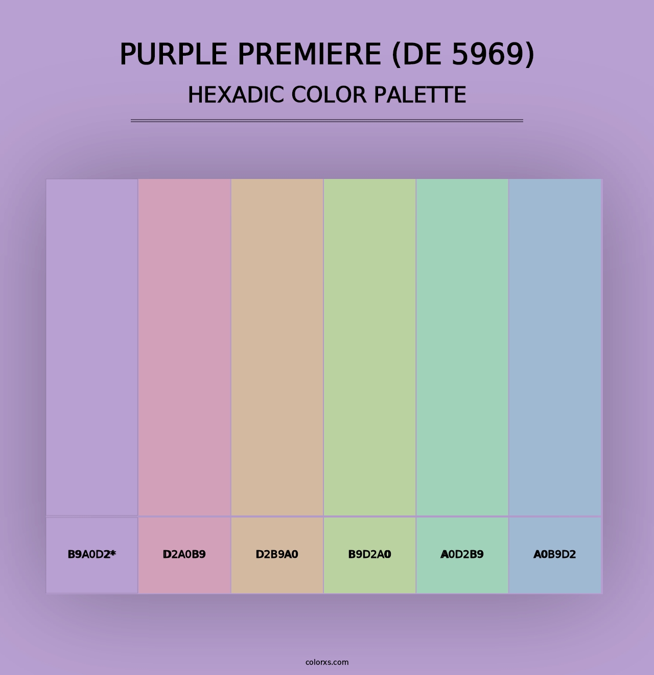 Purple Premiere (DE 5969) - Hexadic Color Palette