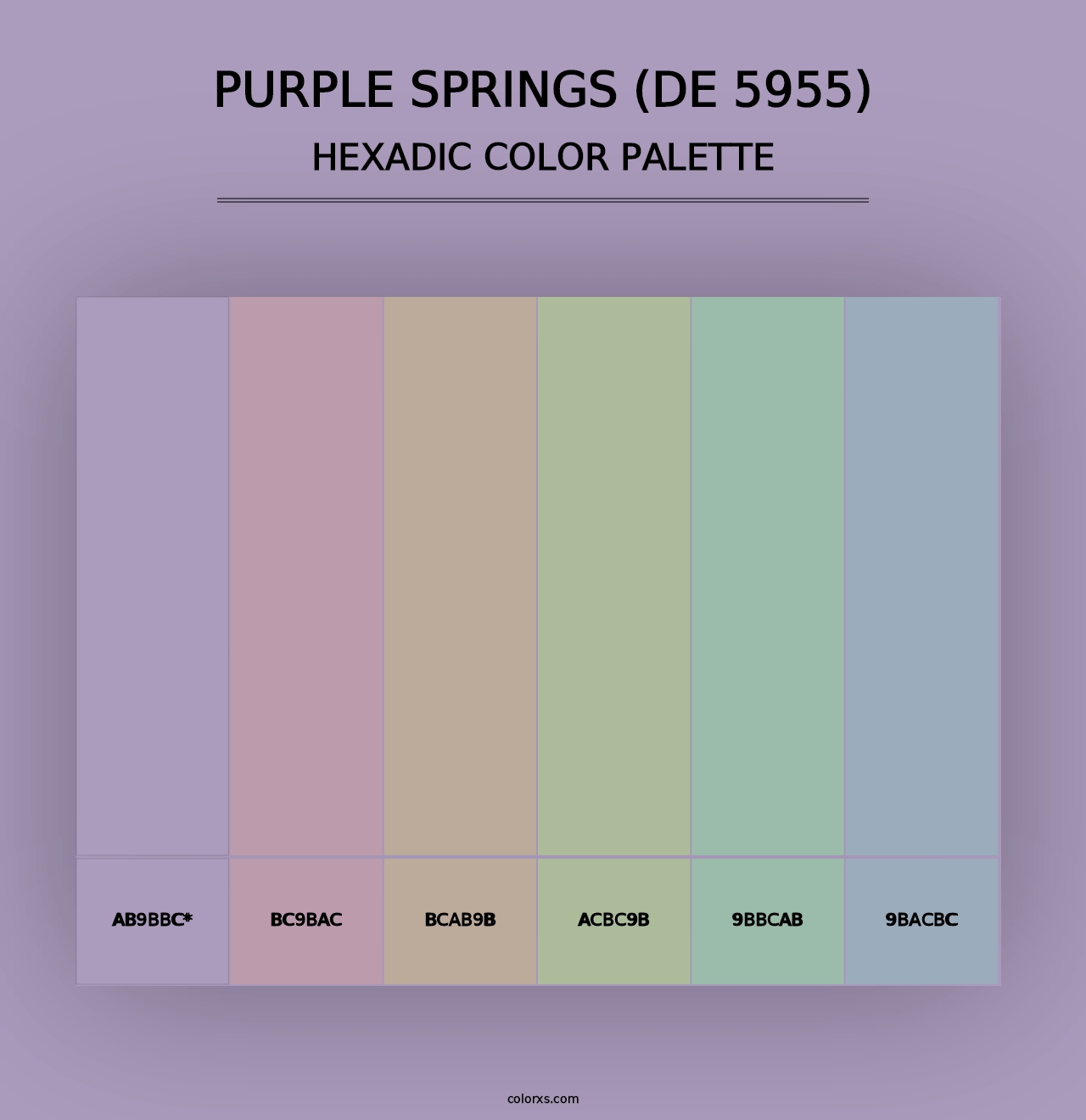 Purple Springs (DE 5955) - Hexadic Color Palette