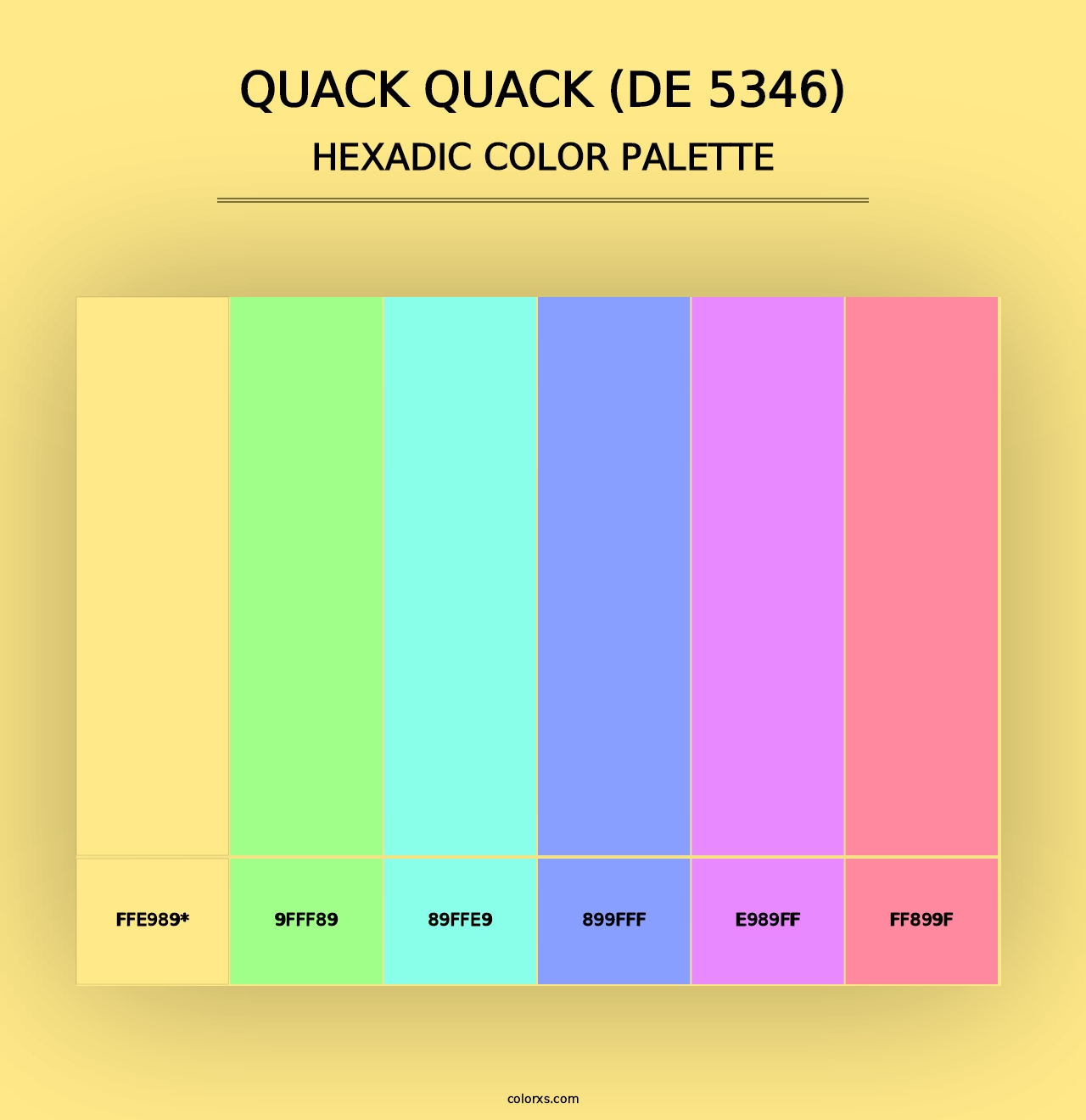 Quack Quack (DE 5346) - Hexadic Color Palette