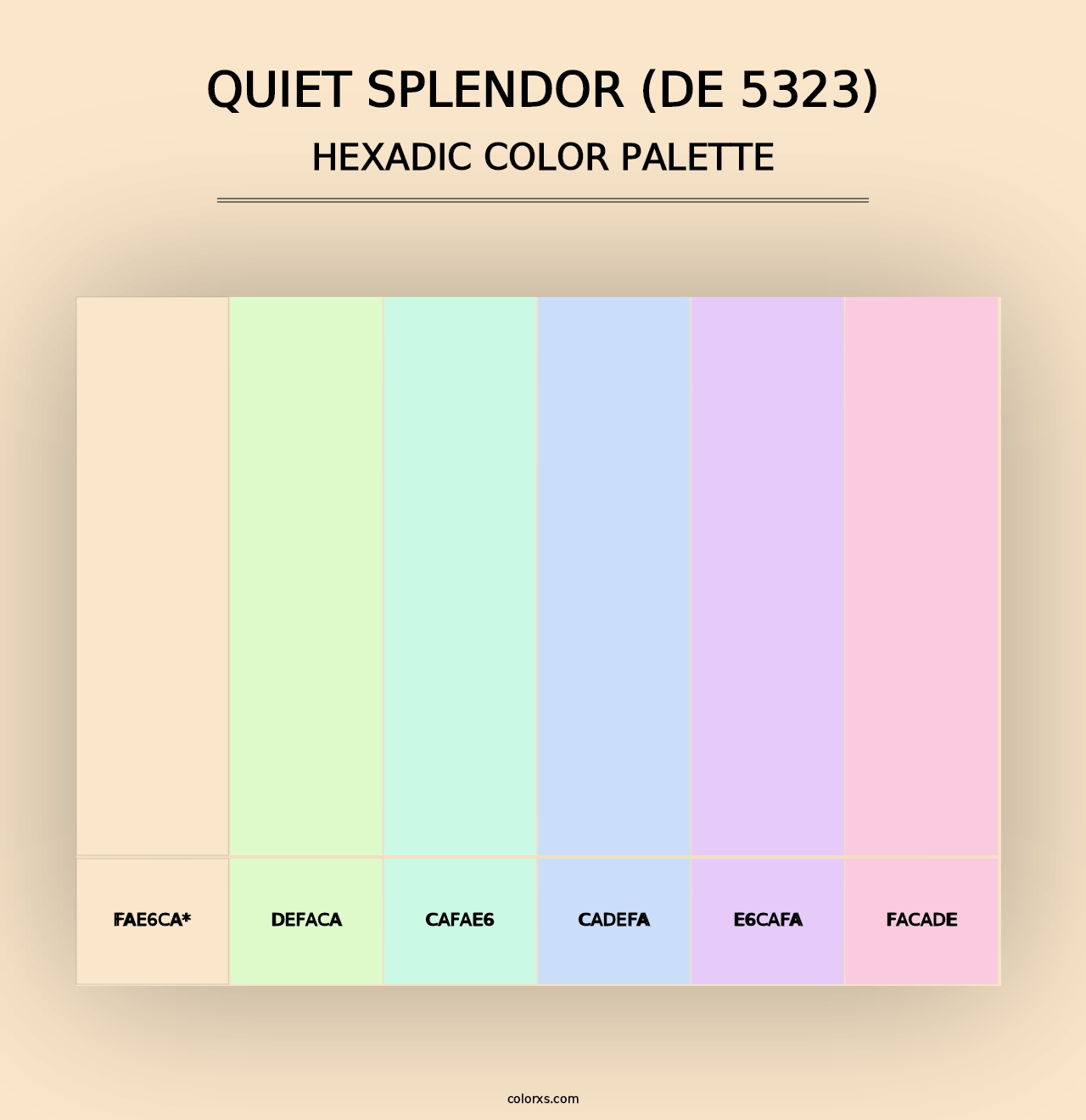 Quiet Splendor (DE 5323) - Hexadic Color Palette