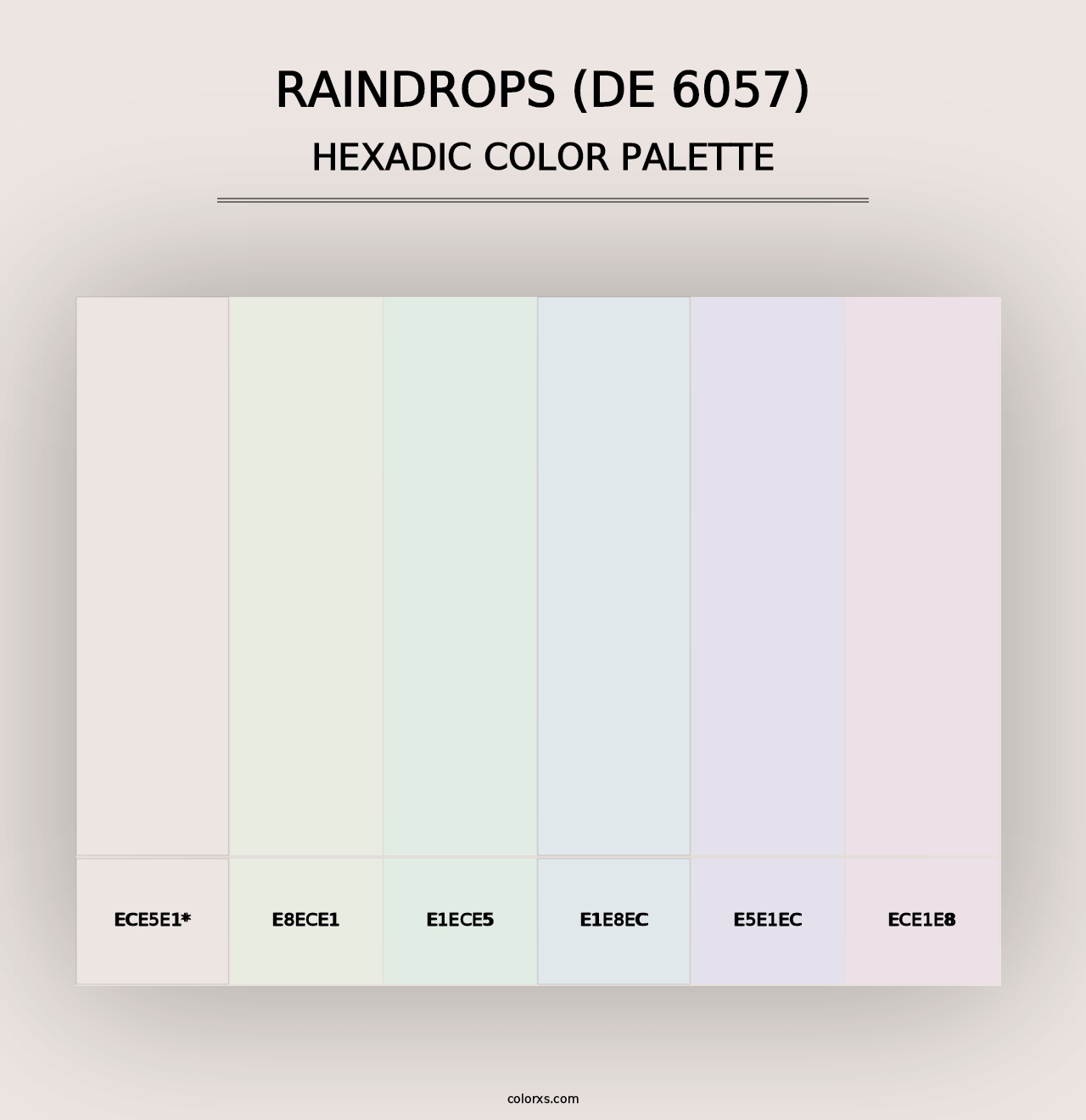 Raindrops (DE 6057) - Hexadic Color Palette