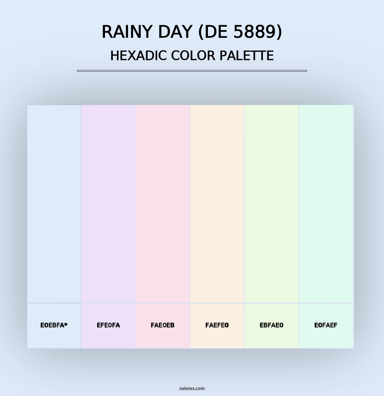 Rainy Day (DE 5889) - Hexadic Color Palette