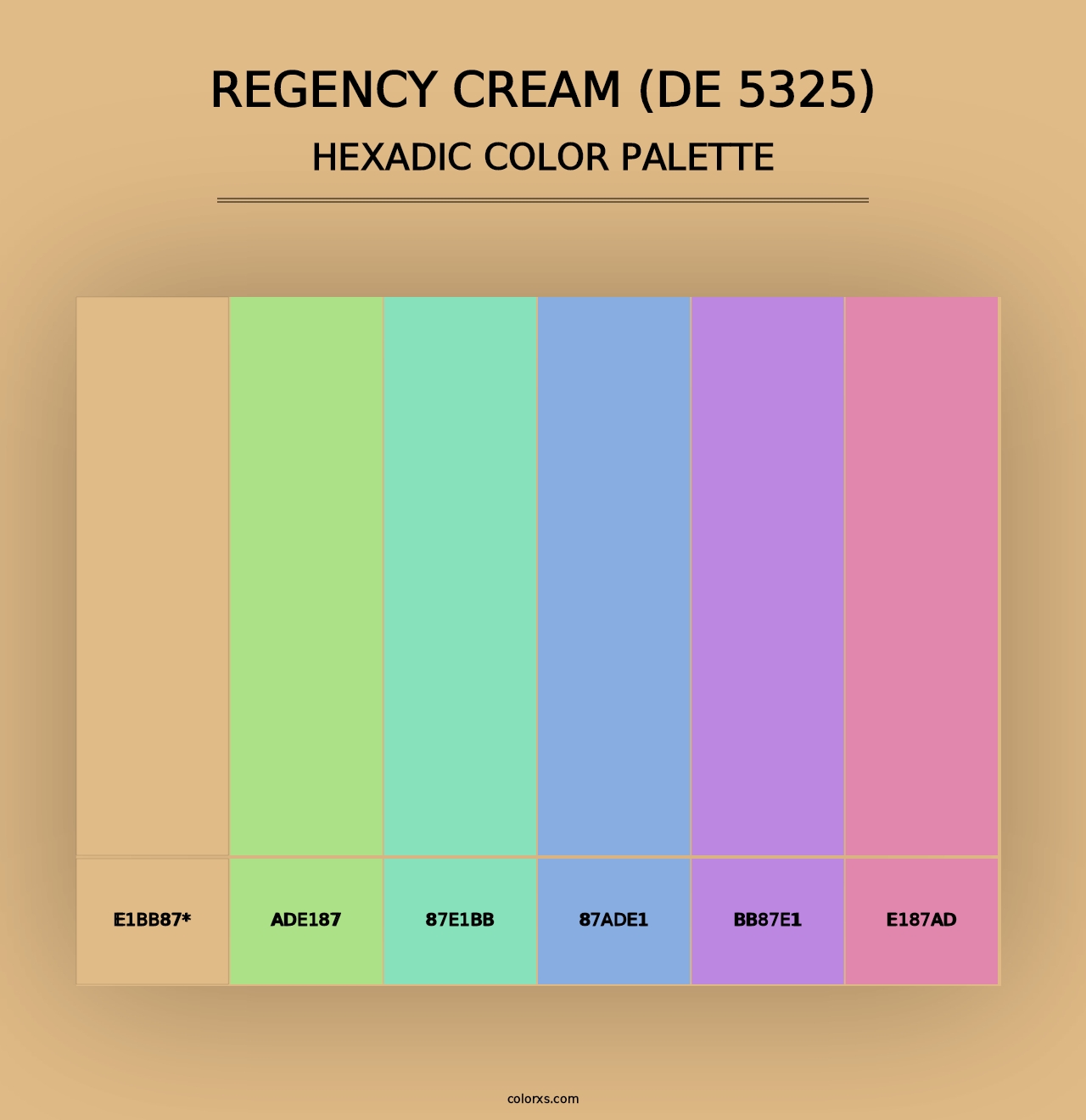 Regency Cream (DE 5325) - Hexadic Color Palette