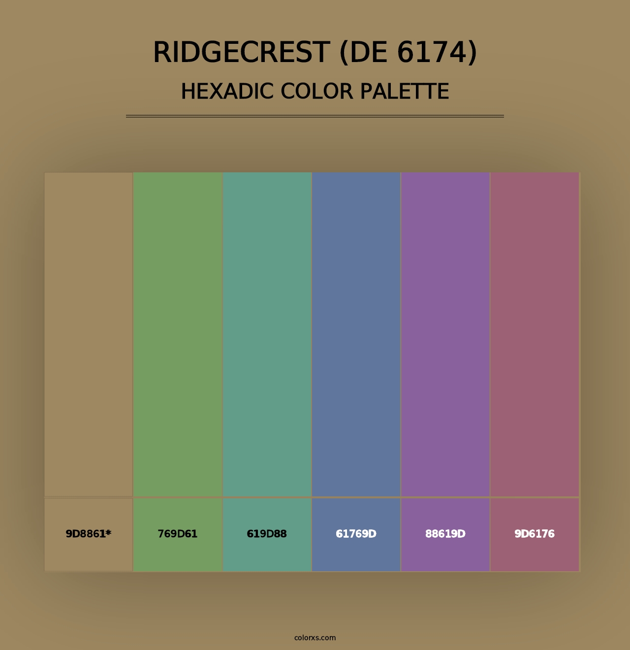 Ridgecrest (DE 6174) - Hexadic Color Palette