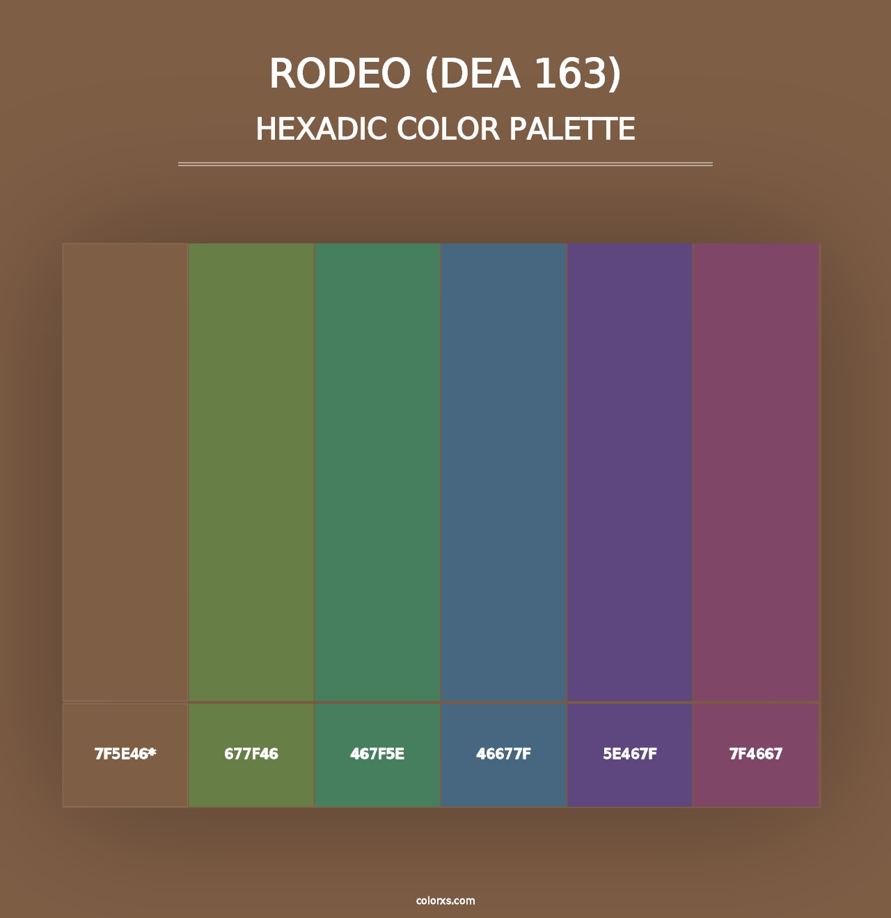 Rodeo (DEA 163) - Hexadic Color Palette