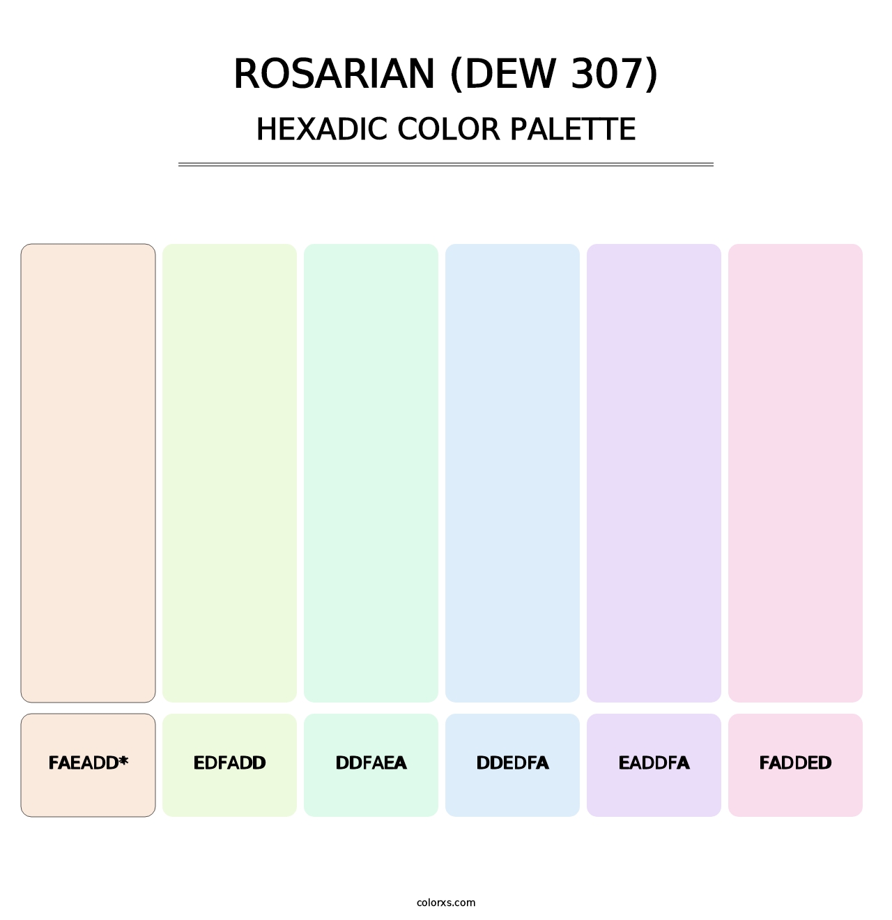 Rosarian (DEW 307) - Hexadic Color Palette