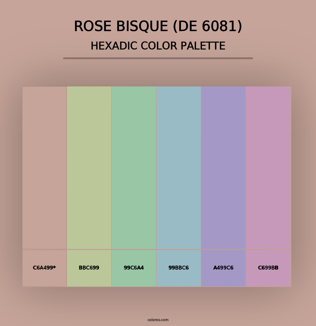 Rose Bisque (DE 6081) - Hexadic Color Palette