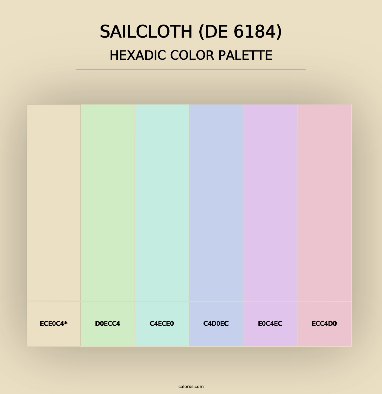 Sailcloth (DE 6184) - Hexadic Color Palette