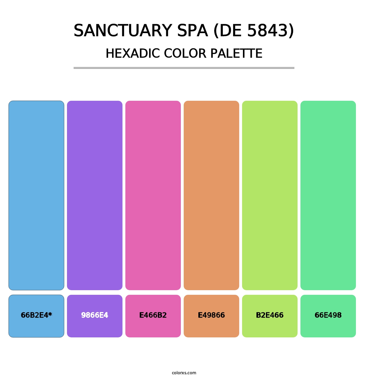 Sanctuary Spa (DE 5843) - Hexadic Color Palette