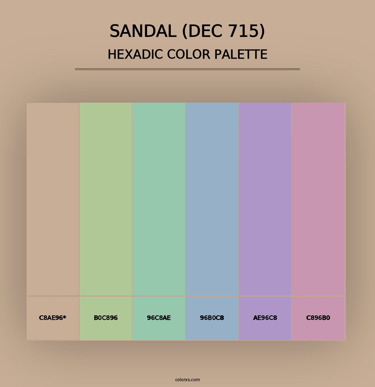 Sandal (DEC 715) - Hexadic Color Palette