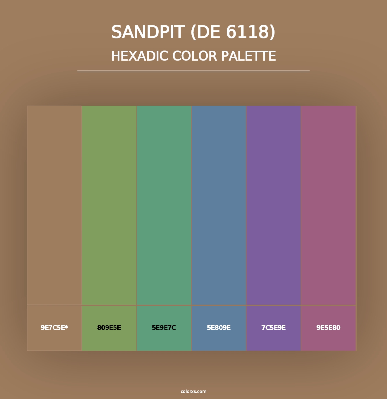 Sandpit (DE 6118) - Hexadic Color Palette