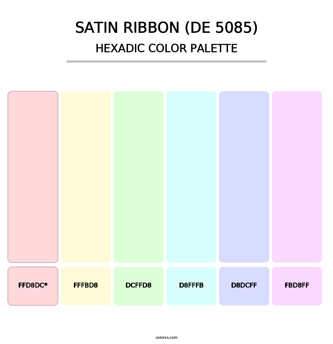 Satin Ribbon (DE 5085) - Hexadic Color Palette