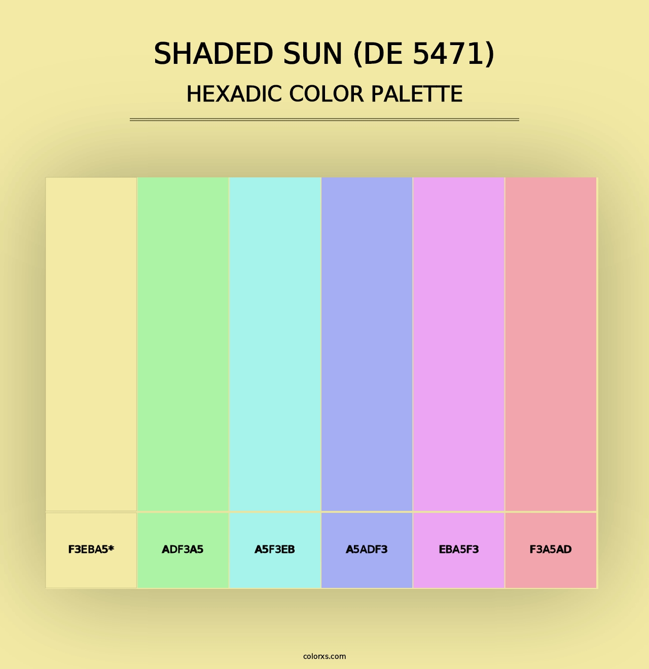 Shaded Sun (DE 5471) - Hexadic Color Palette