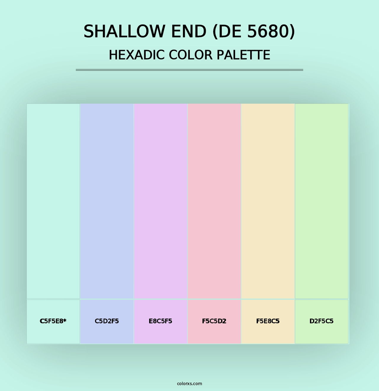 Shallow End (DE 5680) - Hexadic Color Palette