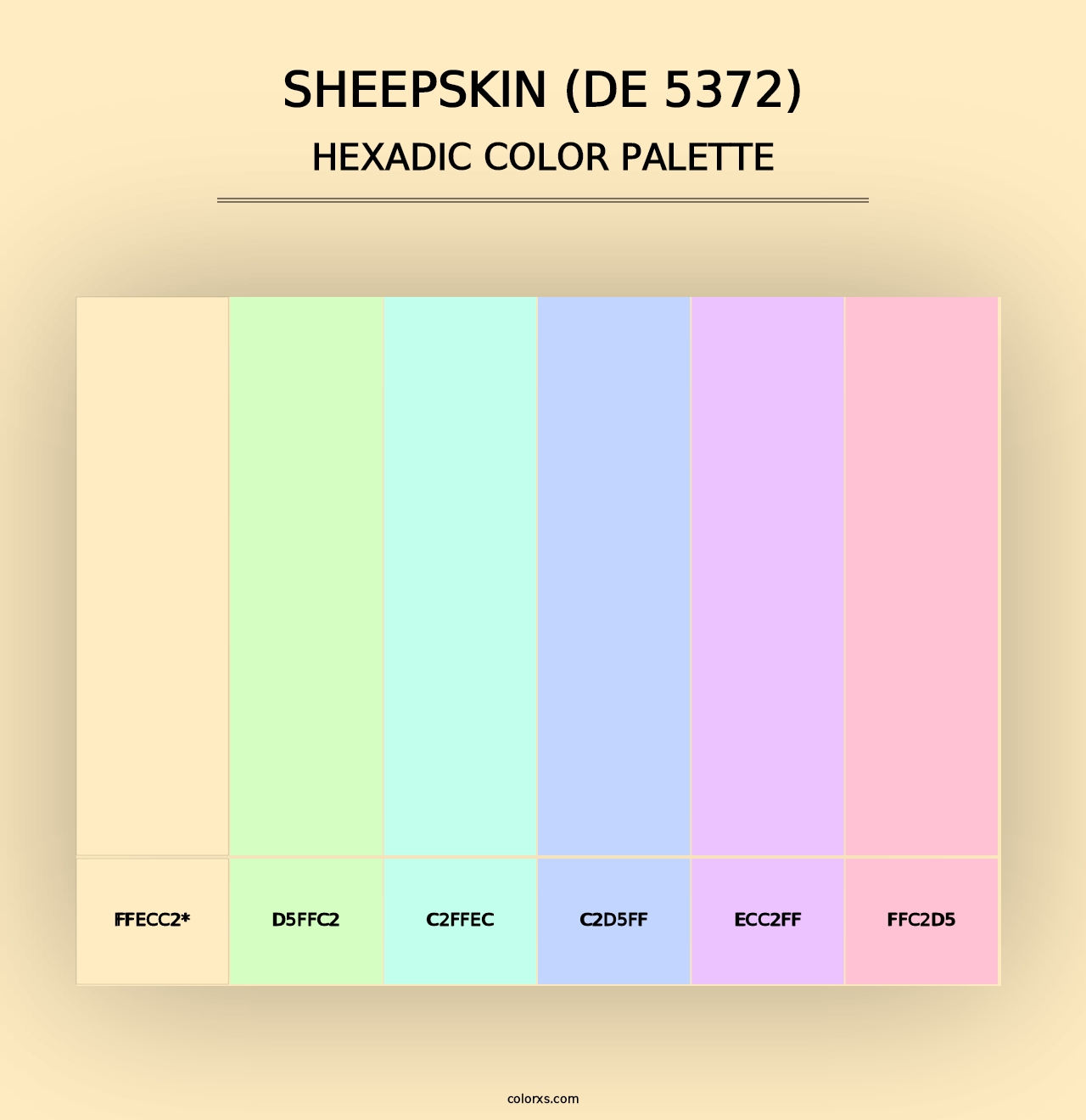 Sheepskin (DE 5372) - Hexadic Color Palette