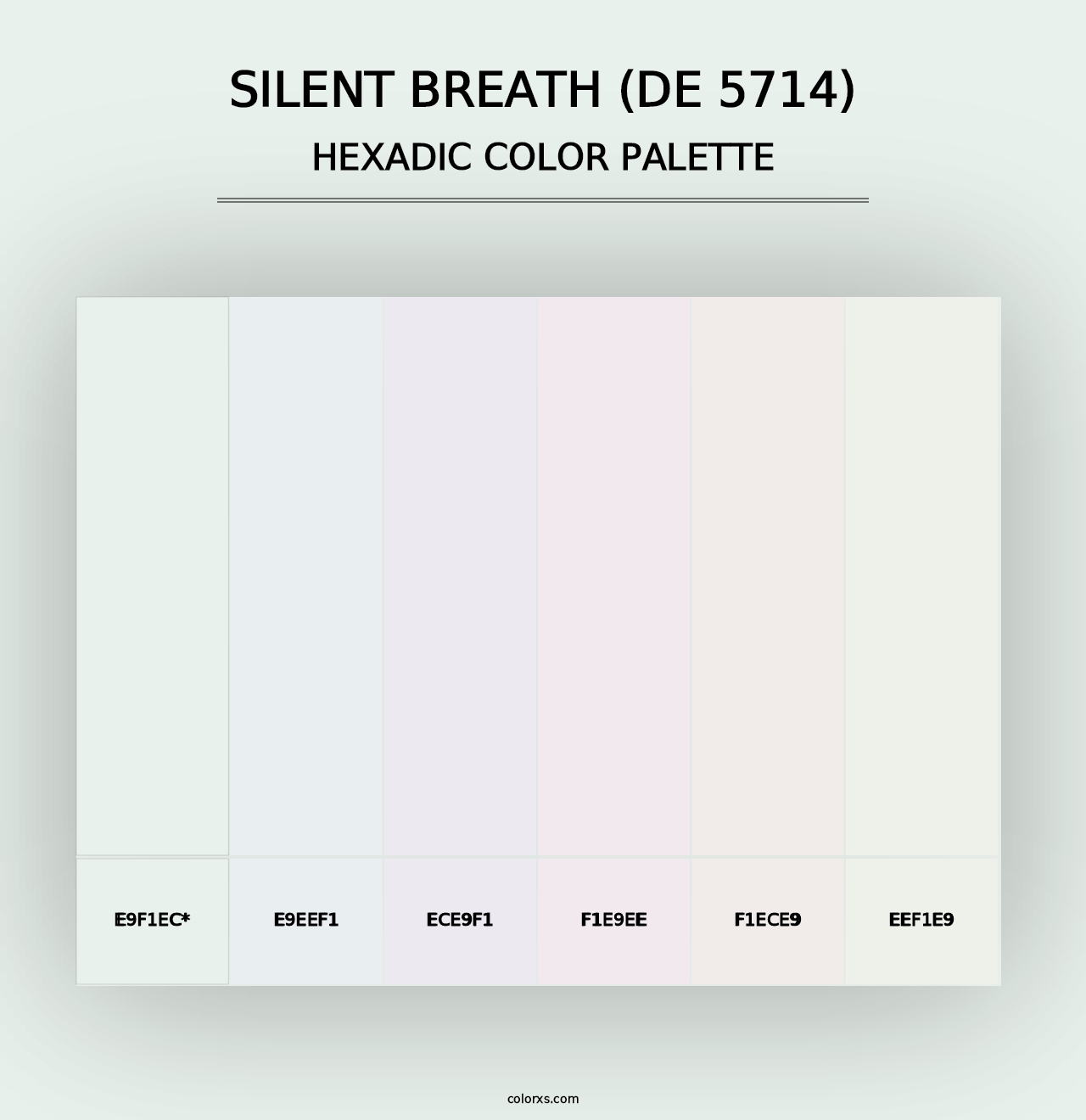 Silent Breath (DE 5714) - Hexadic Color Palette