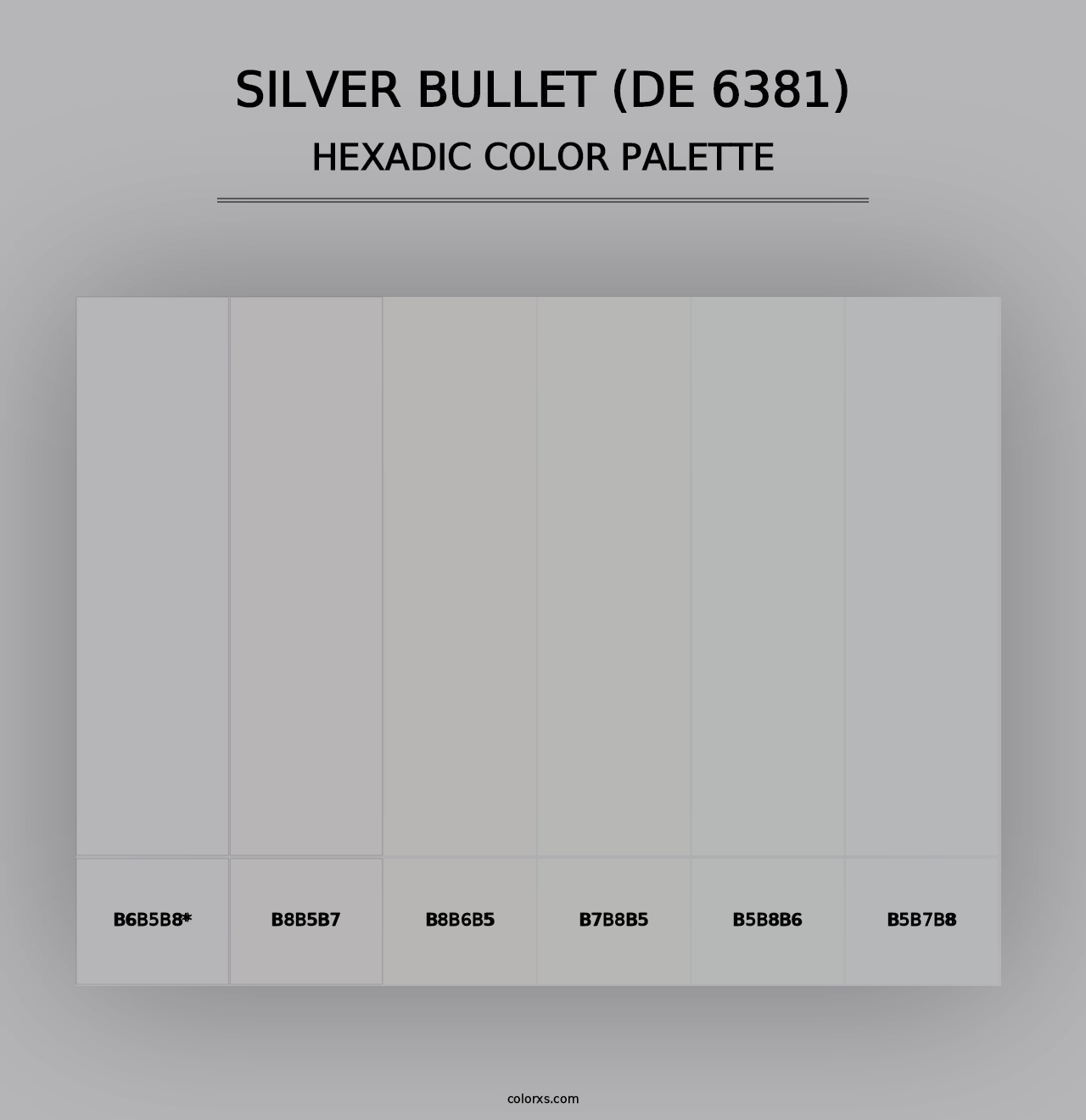 Silver Bullet (DE 6381) - Hexadic Color Palette