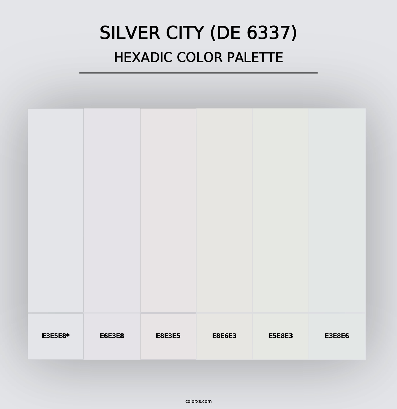 Silver City (DE 6337) - Hexadic Color Palette