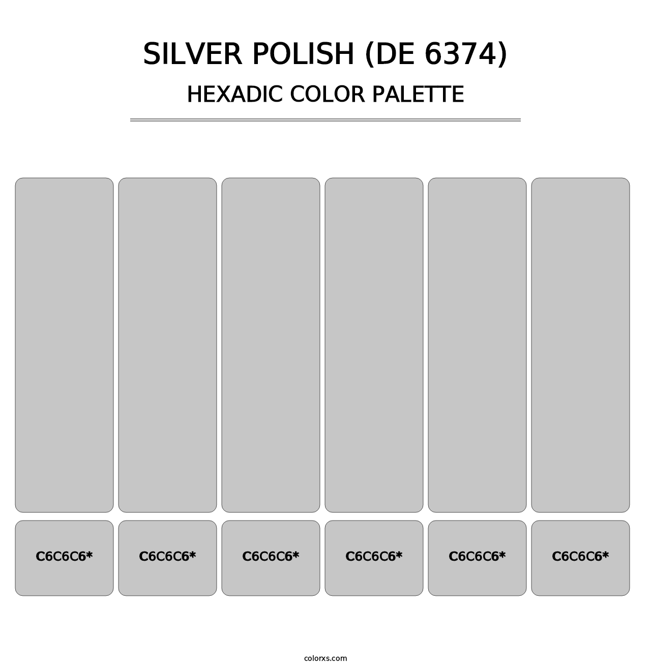 Silver Polish (DE 6374) - Hexadic Color Palette