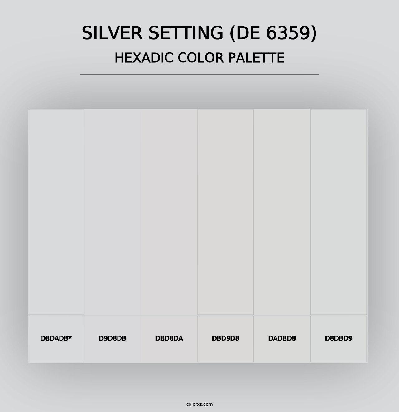 Silver Setting (DE 6359) - Hexadic Color Palette