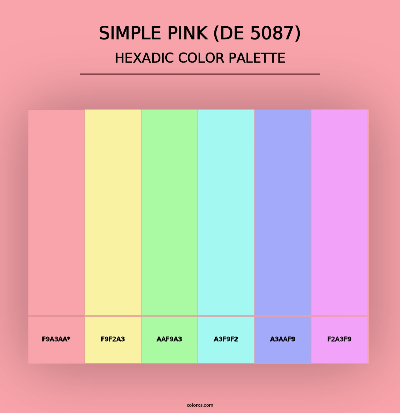 Simple Pink (DE 5087) - Hexadic Color Palette