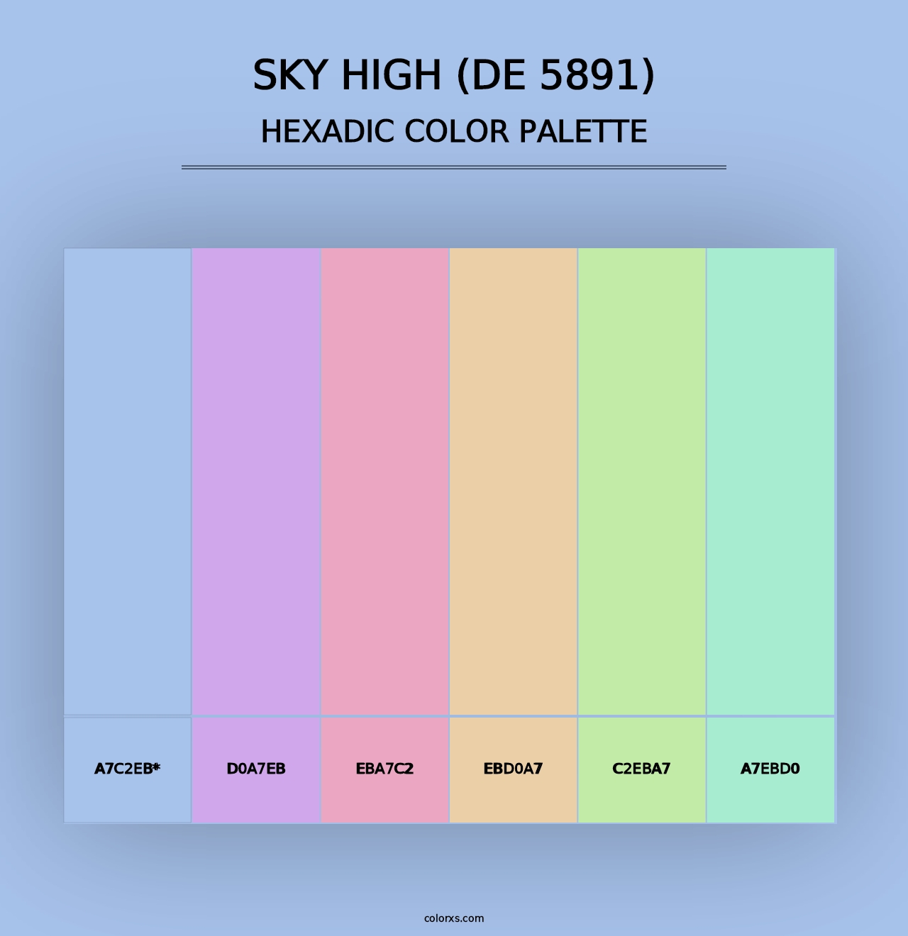 Sky High (DE 5891) - Hexadic Color Palette