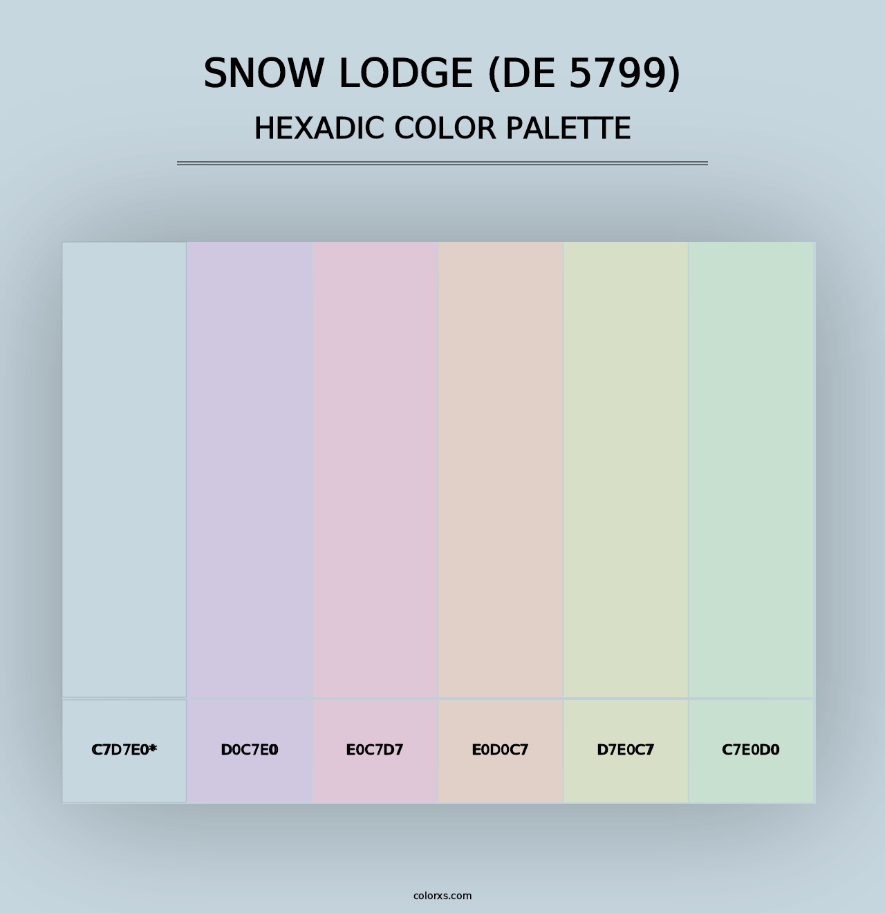 Snow Lodge (DE 5799) - Hexadic Color Palette