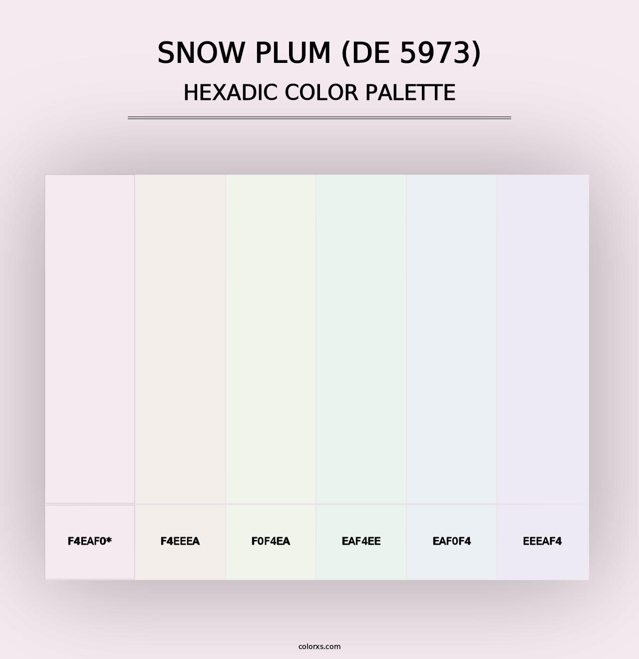 Snow Plum (DE 5973) - Hexadic Color Palette