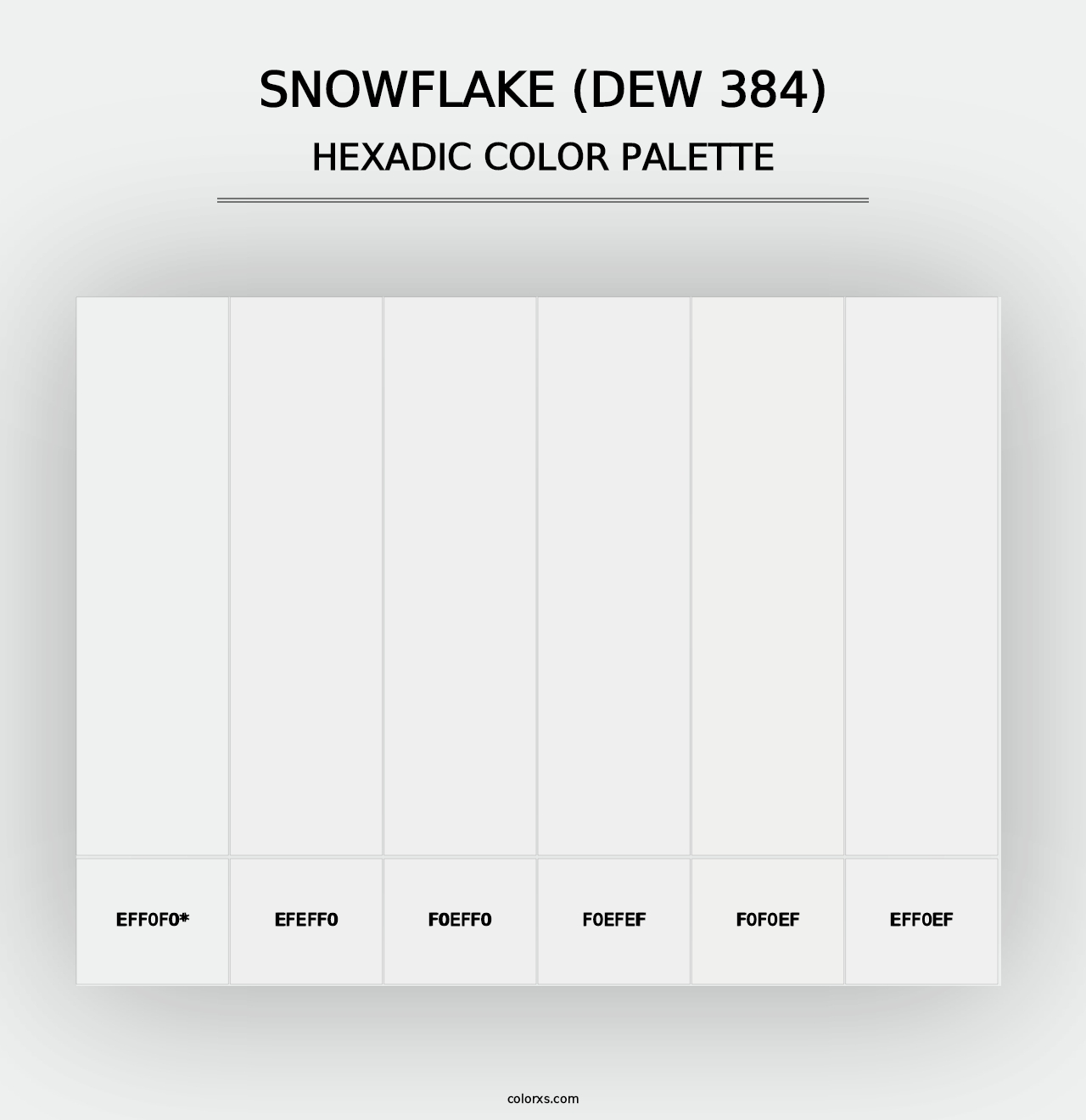 Snowflake (DEW 384) - Hexadic Color Palette