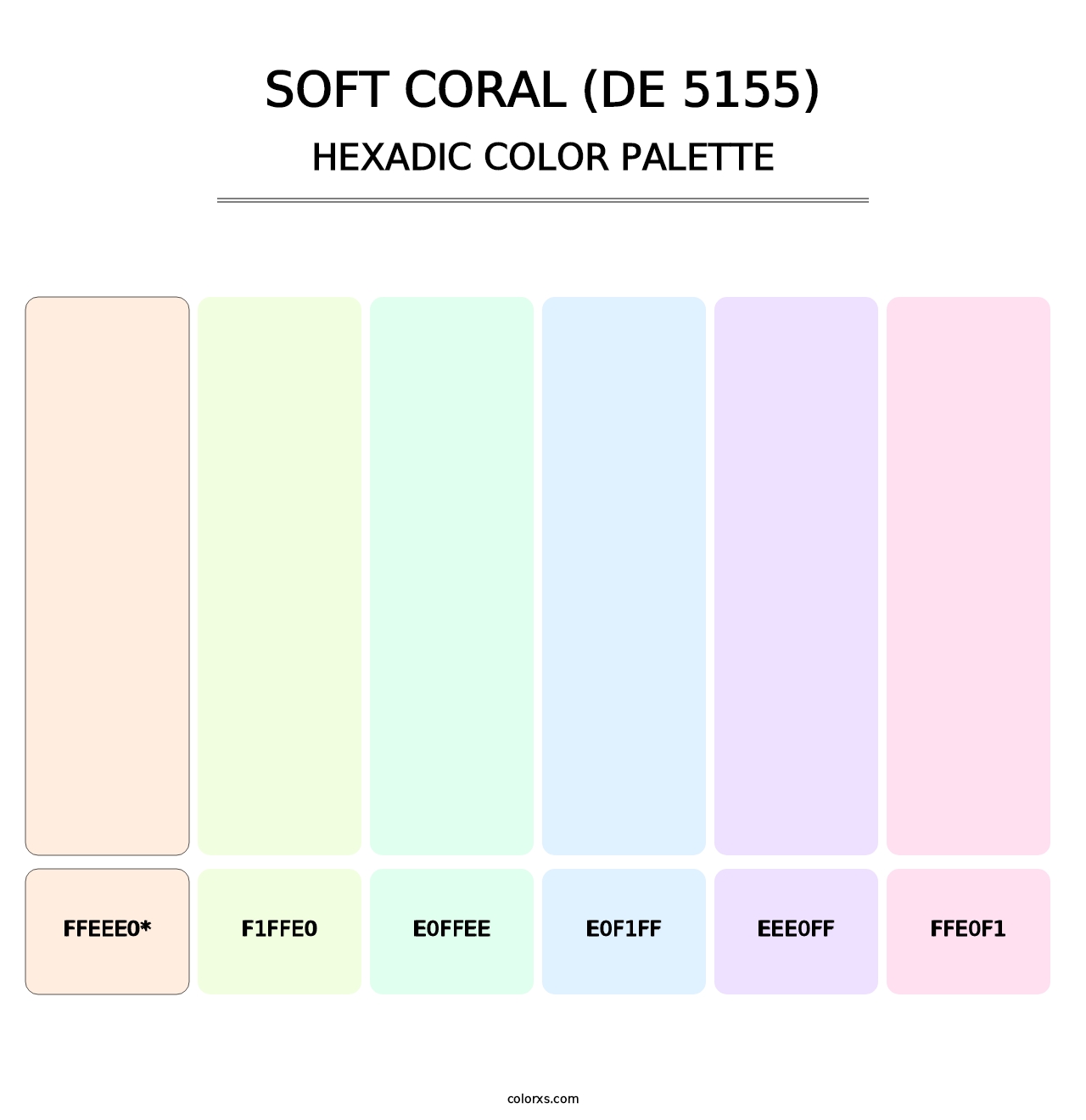 Soft Coral (DE 5155) - Hexadic Color Palette