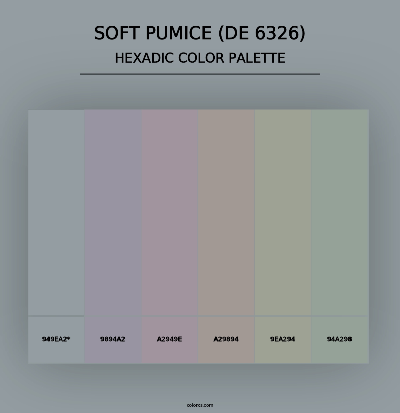 Soft Pumice (DE 6326) - Hexadic Color Palette