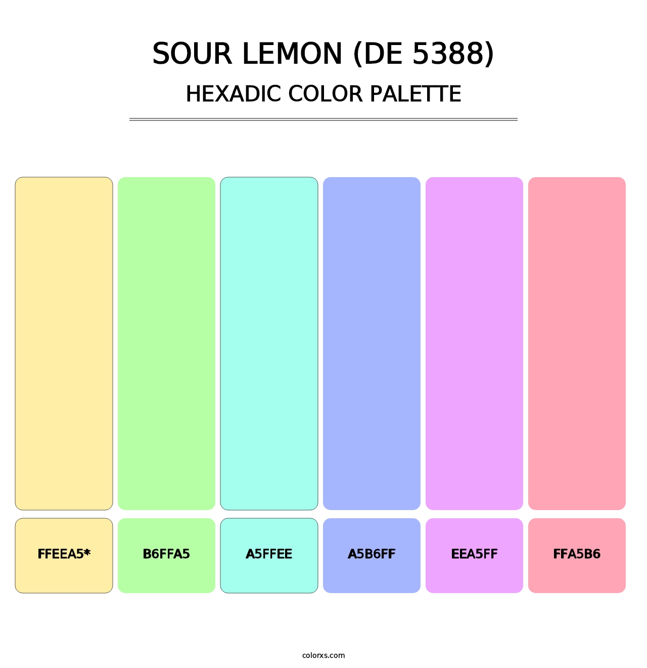 Sour Lemon (DE 5388) - Hexadic Color Palette