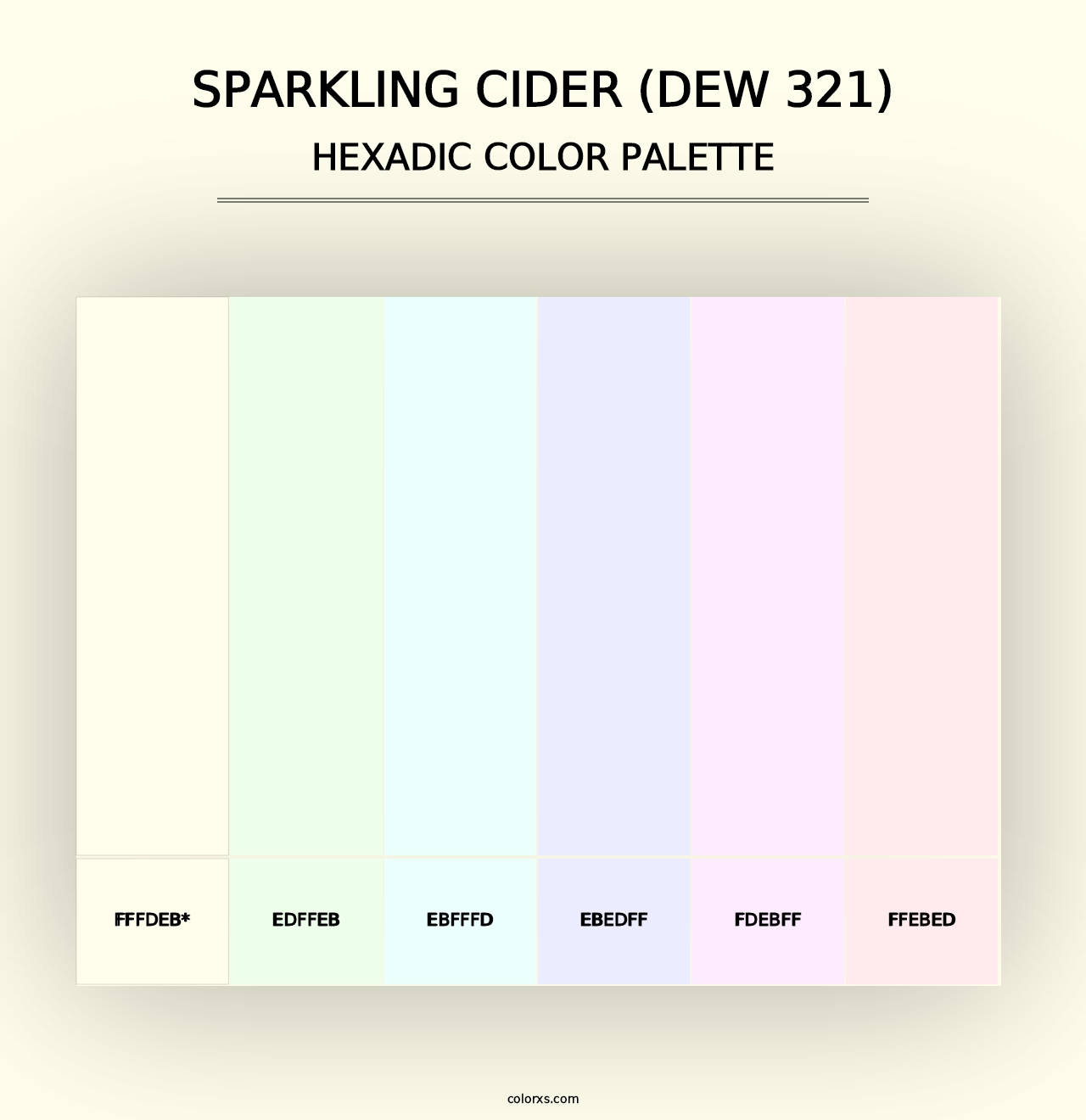 Sparkling Cider (DEW 321) - Hexadic Color Palette