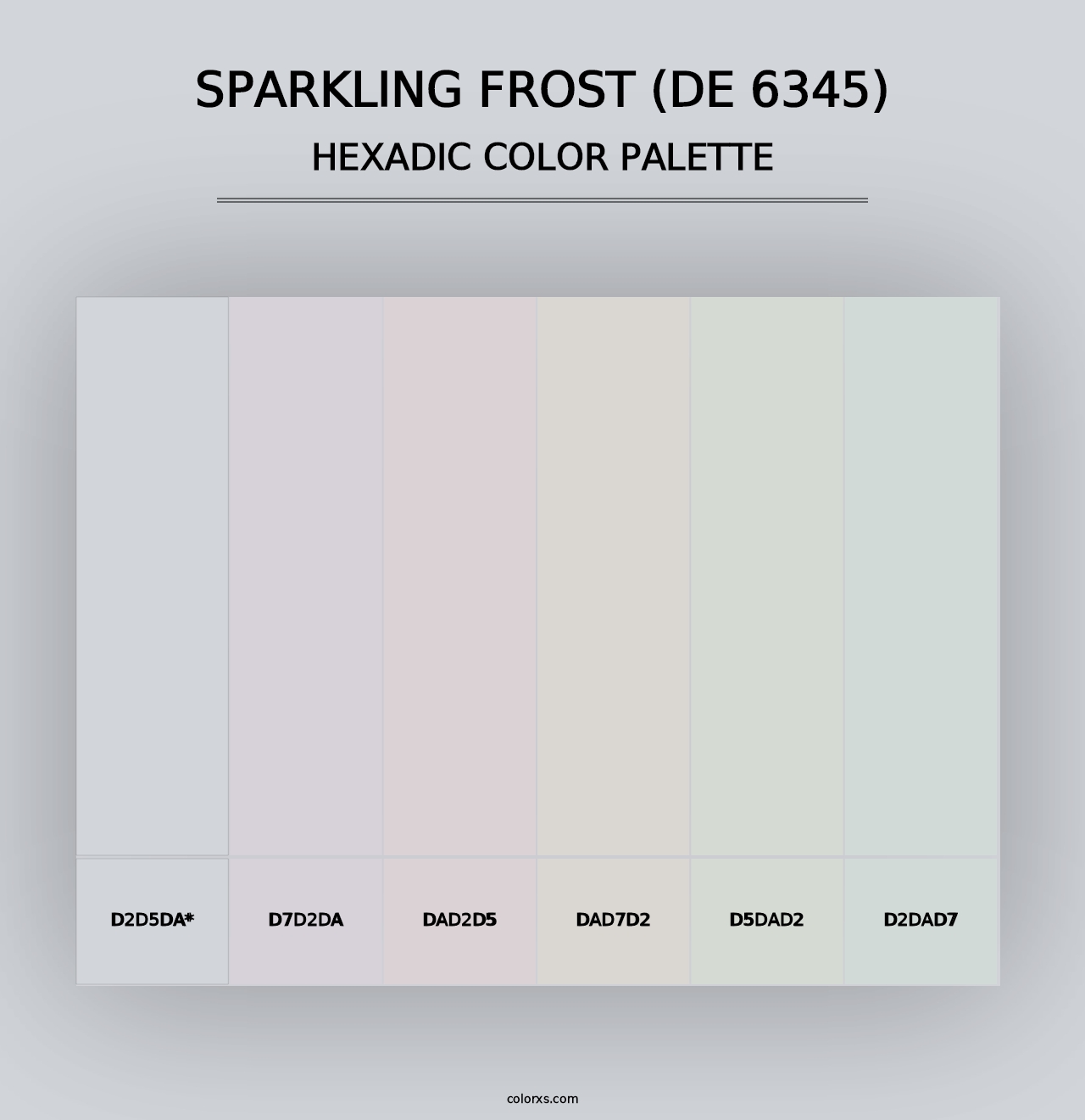 Sparkling Frost (DE 6345) - Hexadic Color Palette