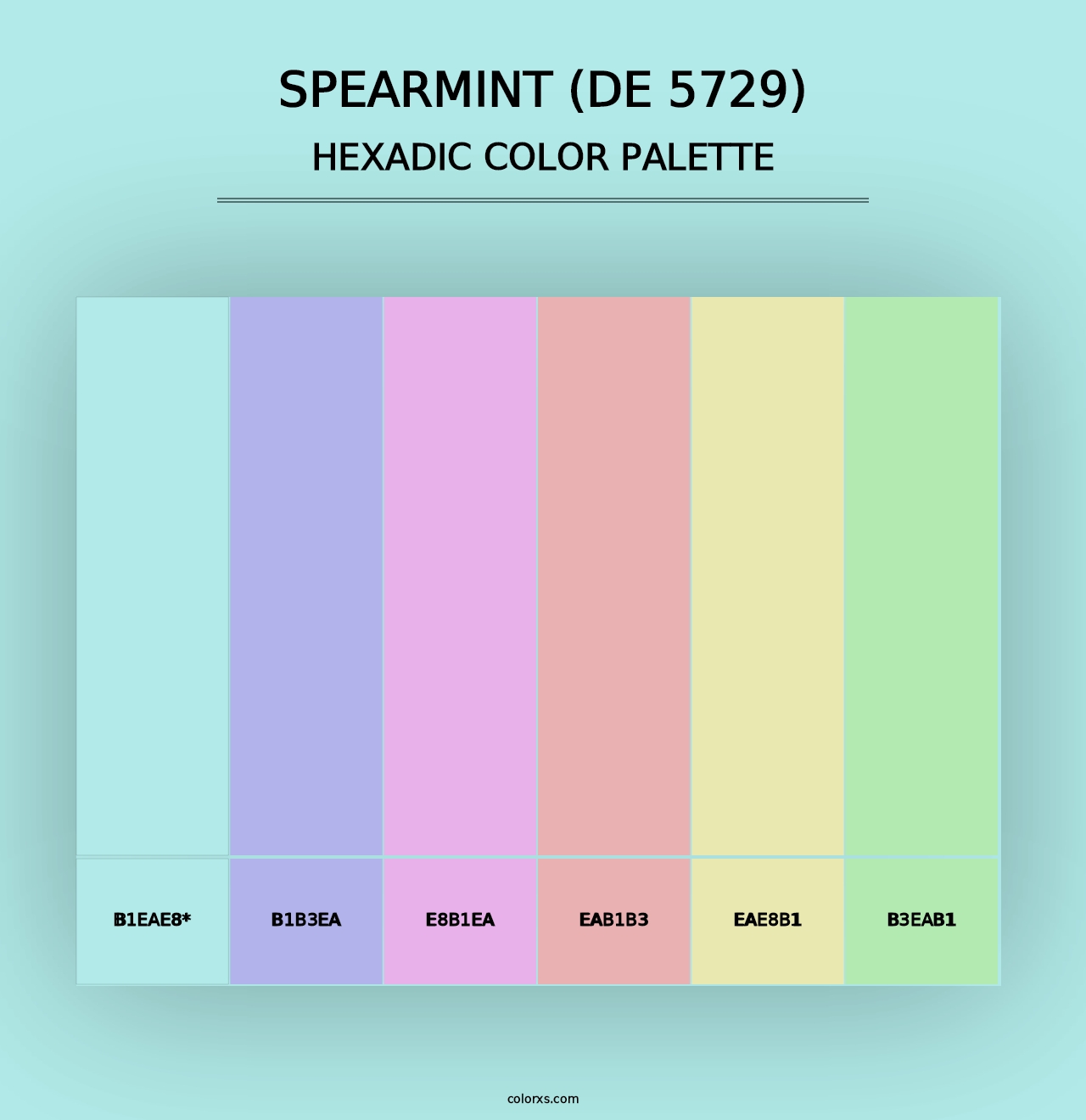 Spearmint (DE 5729) - Hexadic Color Palette