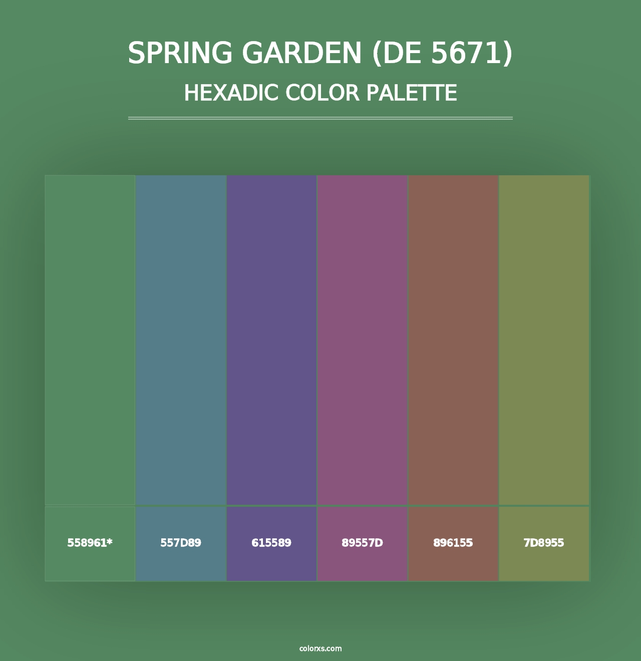 Spring Garden (DE 5671) - Hexadic Color Palette